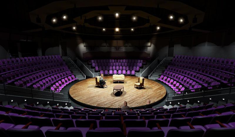 A rendering of an in-the-round type venue.